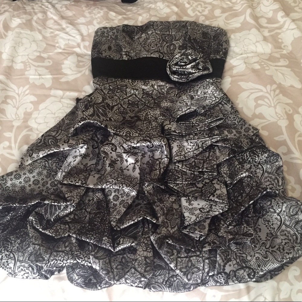 Strapless cocktail dress